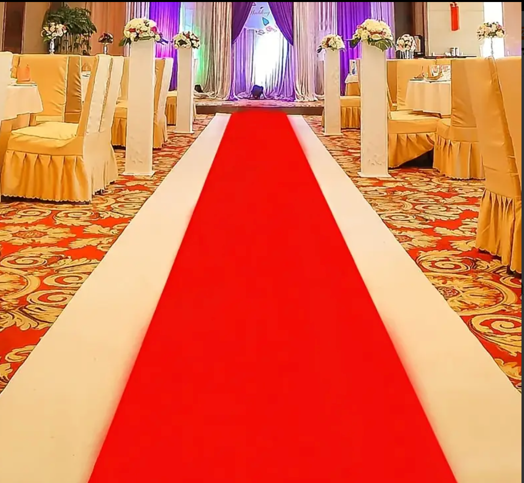 RED CARPET RUG RUNNER $15 PER MTR