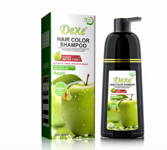 Dexe Apple Non-stain Hair Color Shampoo 400ml BROWN