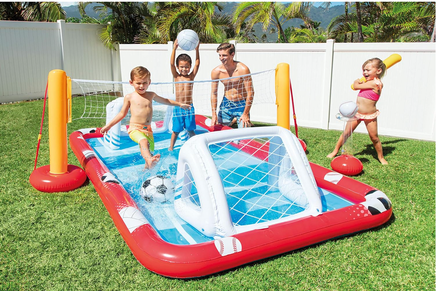 Intex 57147np Action Sports Play Centre Soccer Volleyball Baseball