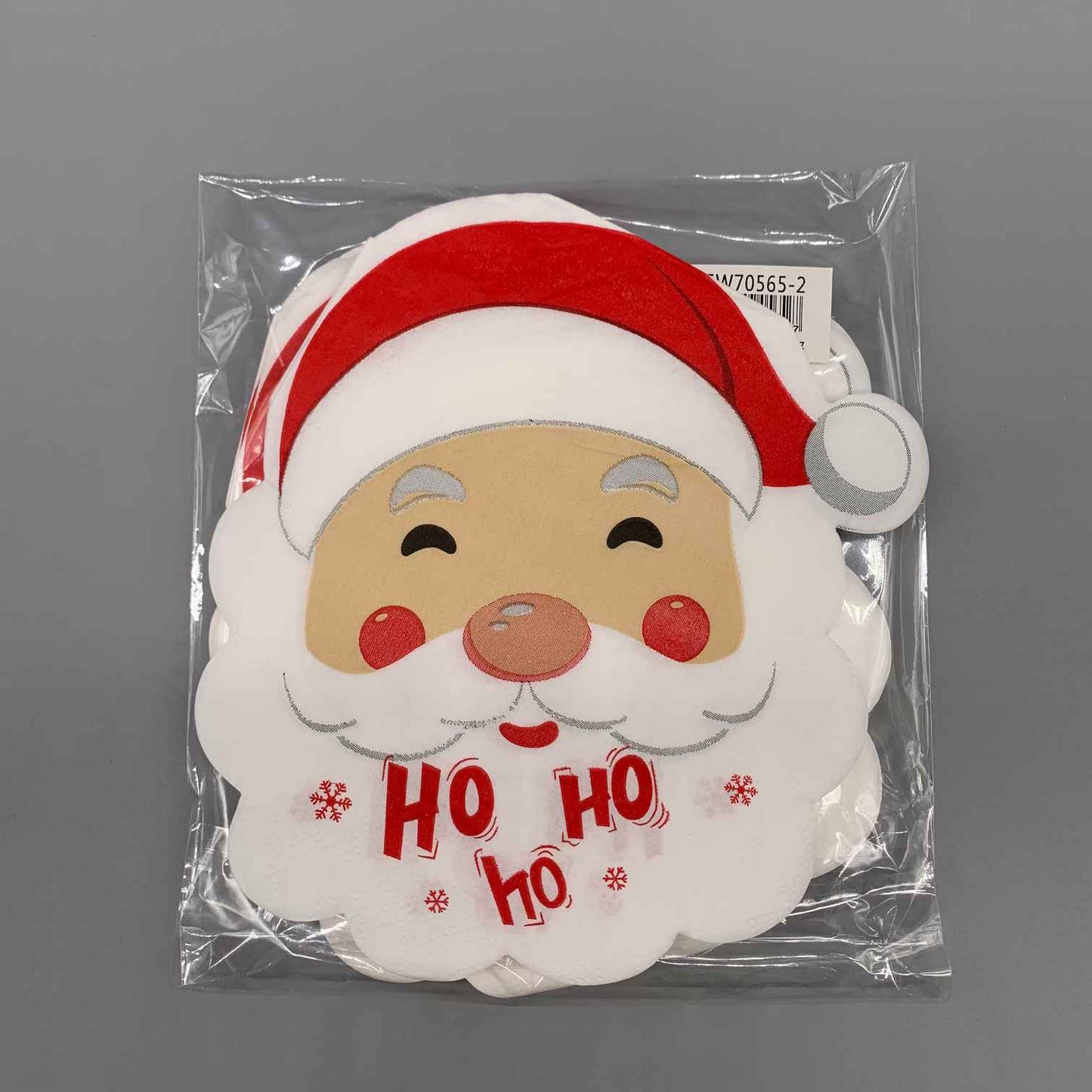 Christmas napkin -checks/Santa/ pattern (10/pk)