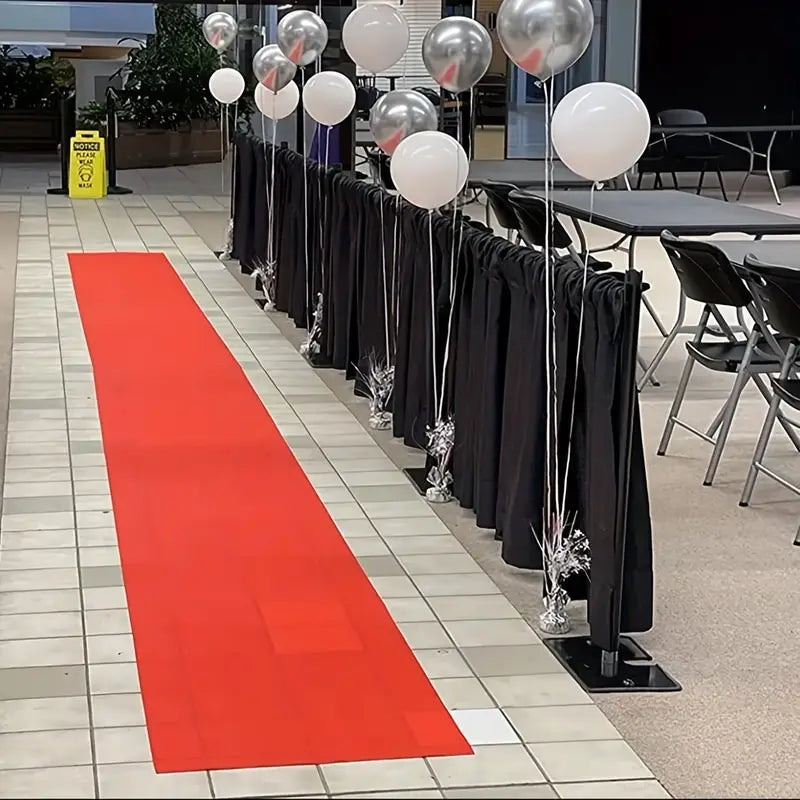 Luxe Polyester Red Carpet Runner for Weddings and Events