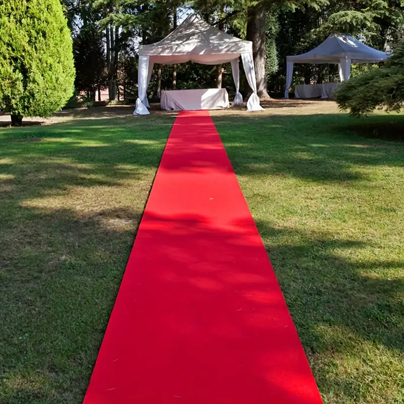 Luxe Polyester Red Carpet Runner for Weddings and Events