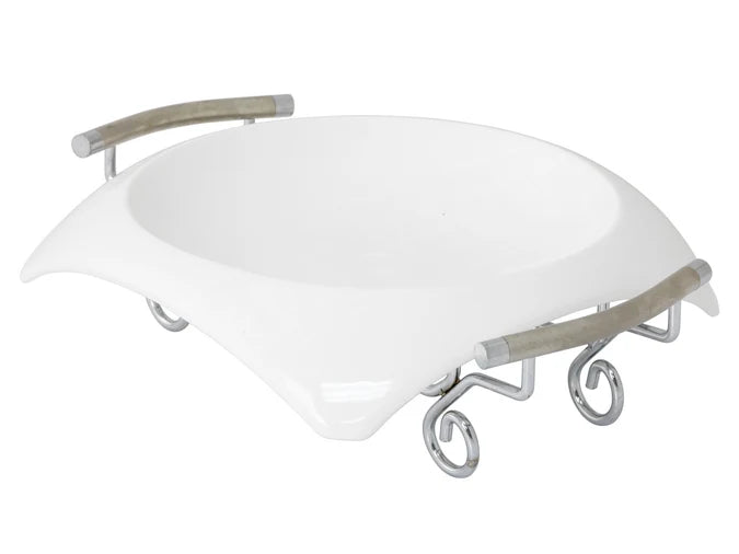 Ceramic 11.5" Serving Dish on Stand
