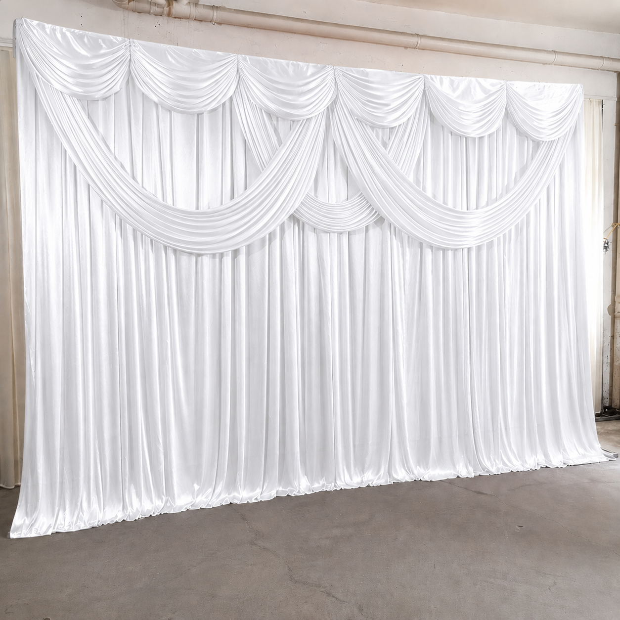 Backdrop With 3PCS Drape 3Mx6M