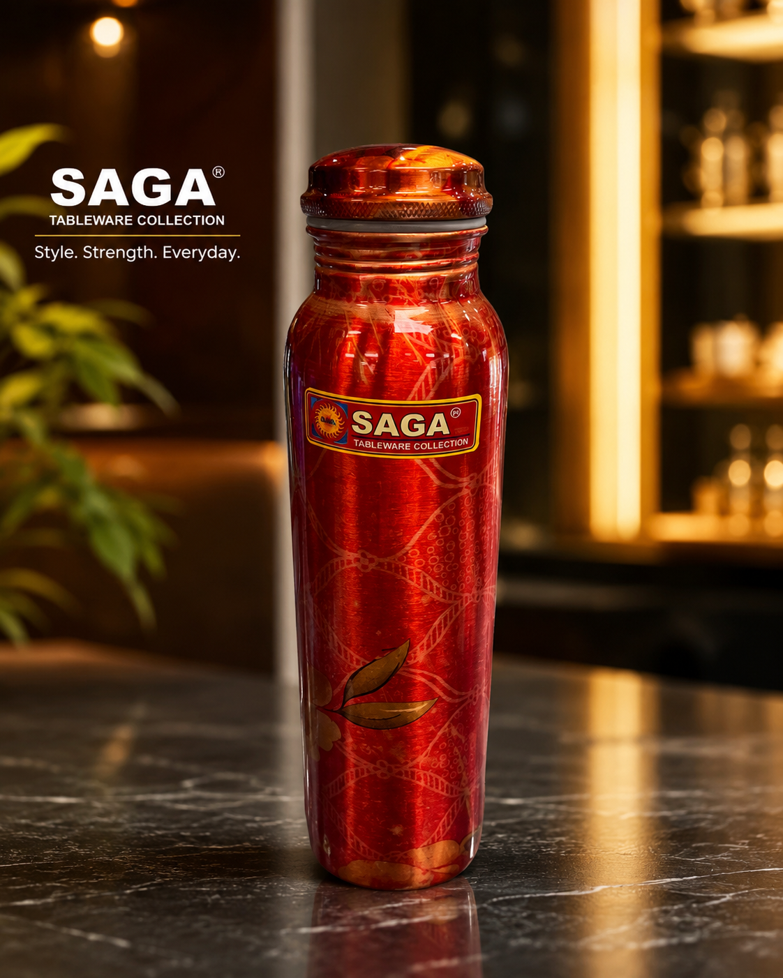 Pure Copper Bottle Style 10