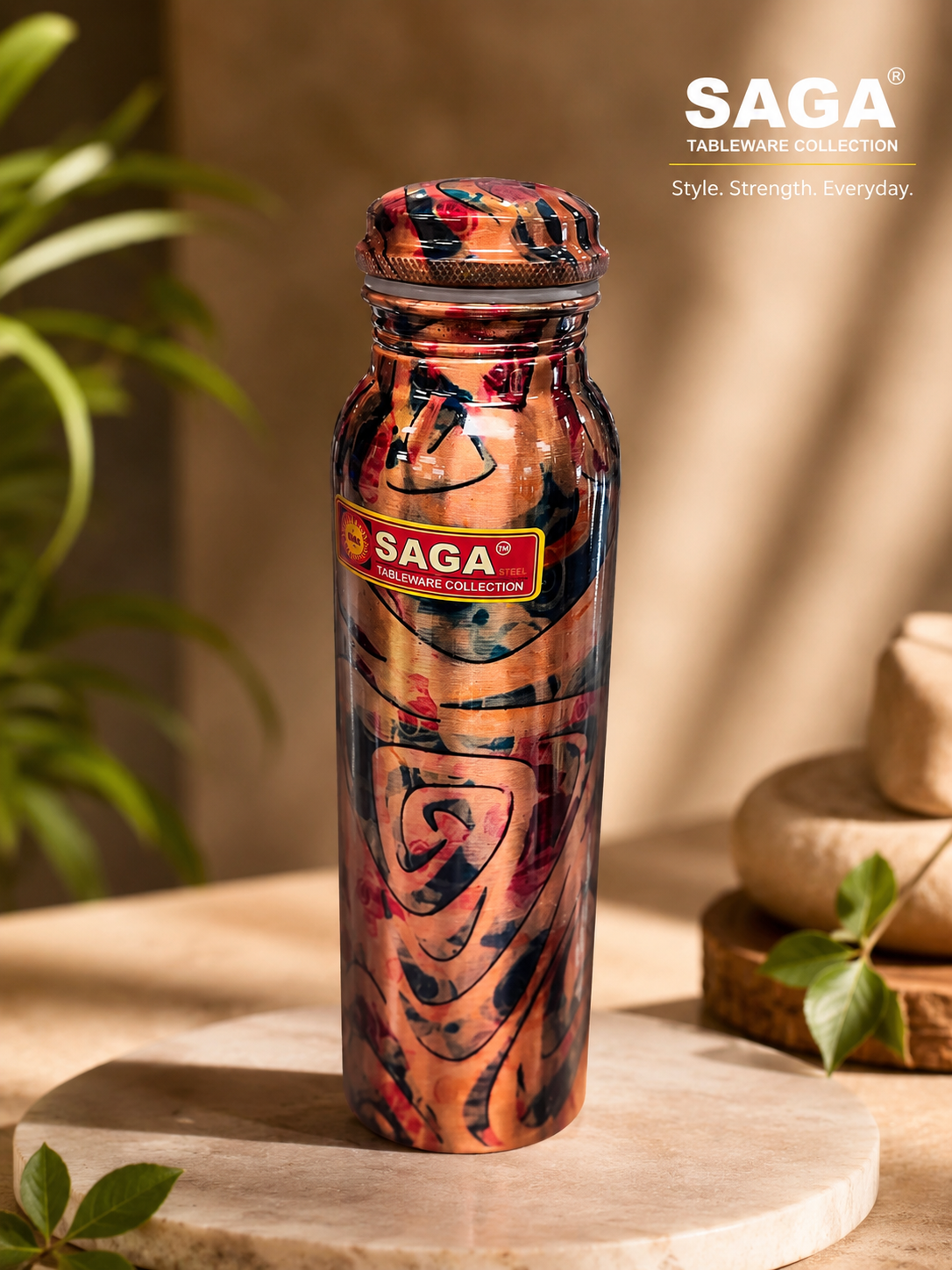 Pure Copper Bottle Style 11