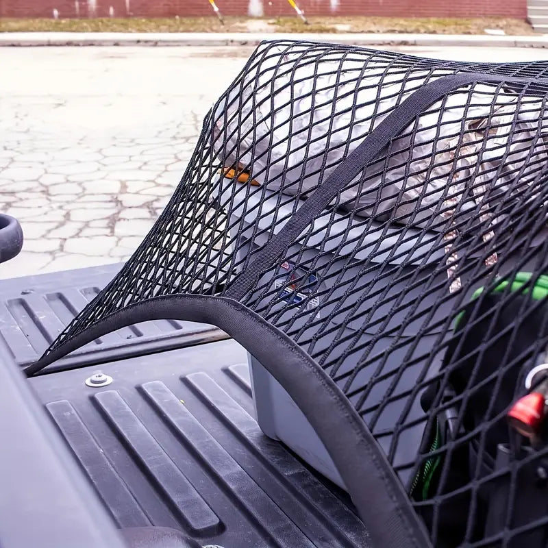 1pc Universal Fit Spandex Truck Bed Mesh - Highly Elastic Cargo Net for Pickup