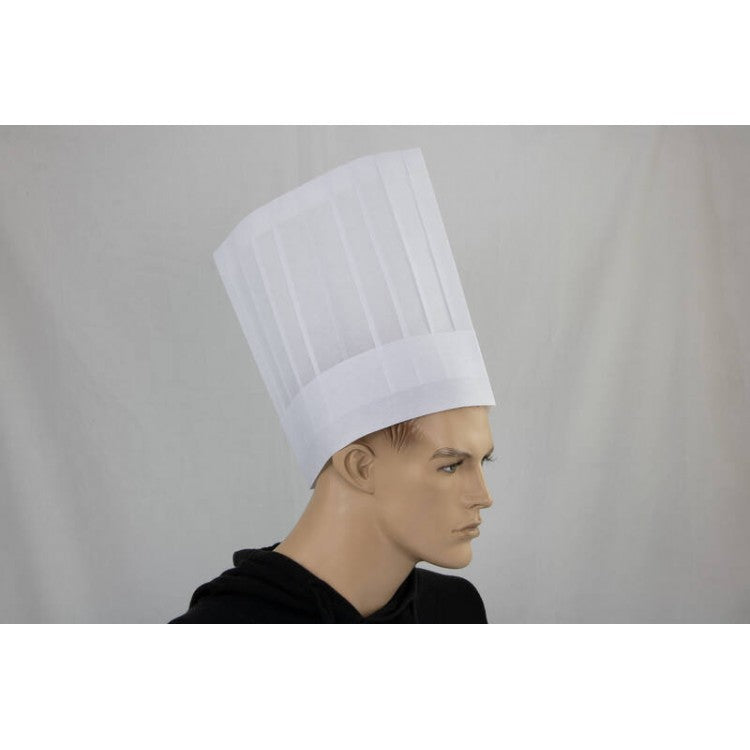Tall Chefs Hat - Pack of 20 - Disposable White Hats