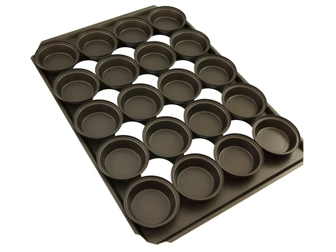 18" Pie Baking Tray - 20 Round (11x3cm) - Self Cutting - Teflon Coated Steel