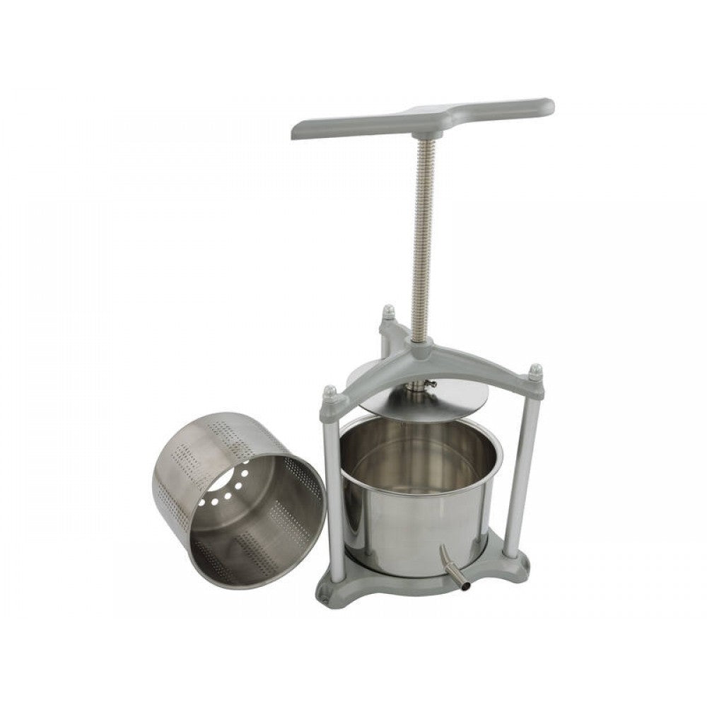 4L Fruit & Vege Manual Juice Presser - Stainless Steel
