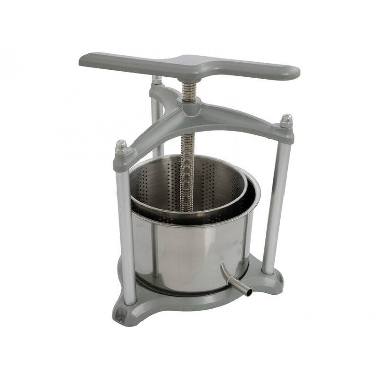 4L Fruit & Vege Manual Juice Presser - Stainless Steel