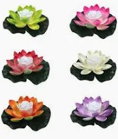 Floating Lotus with light - 8cm - Per Piece