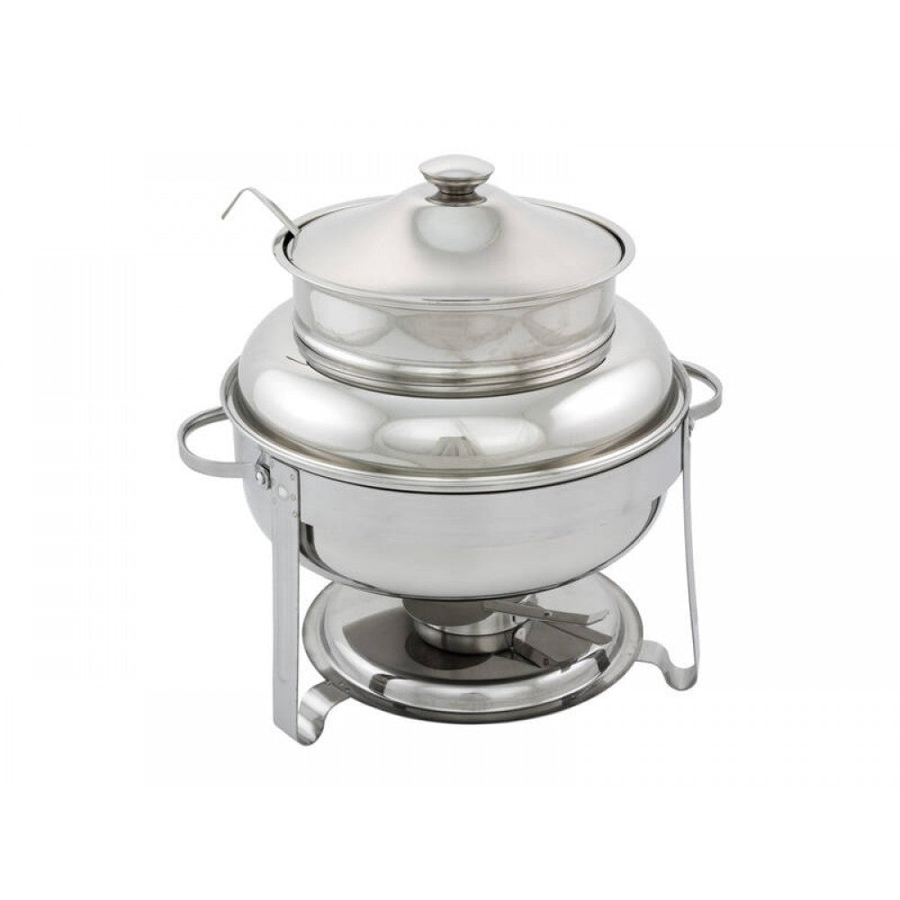 4L Chafing Dish Food Warmer | Commercial Kitchen Stainless Steel Bain Marie