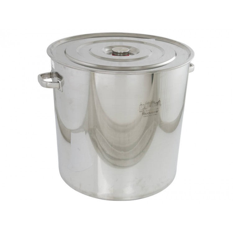 80L Tall Stock Pot + Lid - 50cm Stainless Steel Stockpot