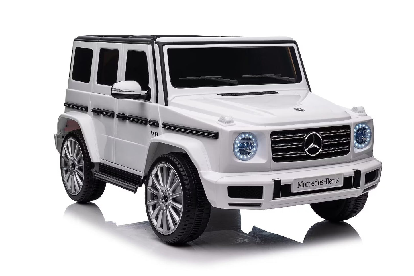 Kids Ride On Car Licensed G500 Electric Toys Horn Remote 12V White