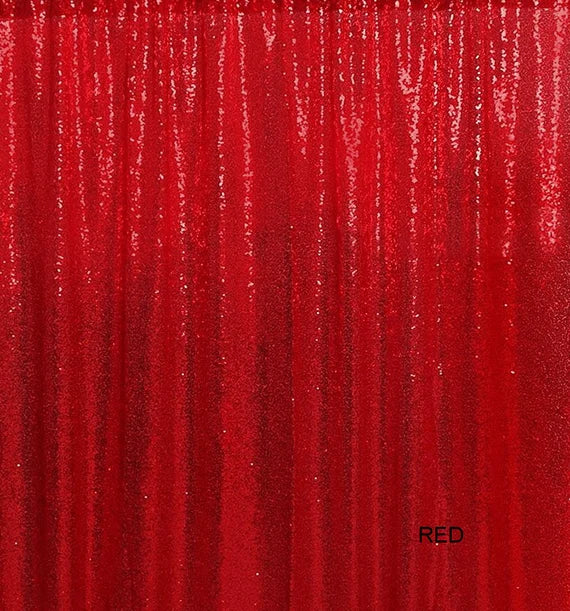 Backdrop Sequin - Red 3mx3m
