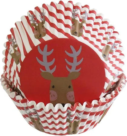 Christmas Cupcake Bases 50pk Assorted