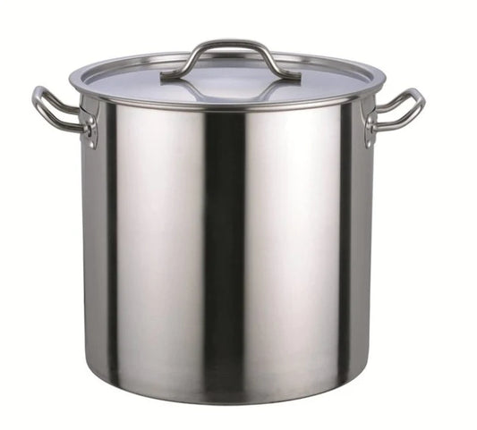 Heavy Base Stainless Steel Stock Pot With Lids