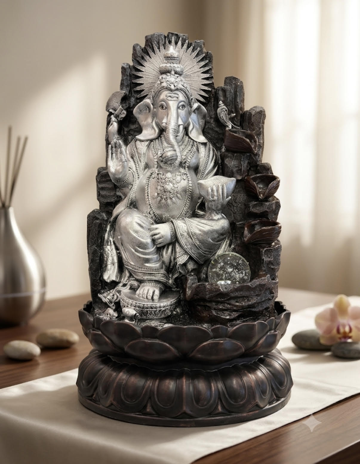 Lord Shri Ganesh Water Fountain - Electric