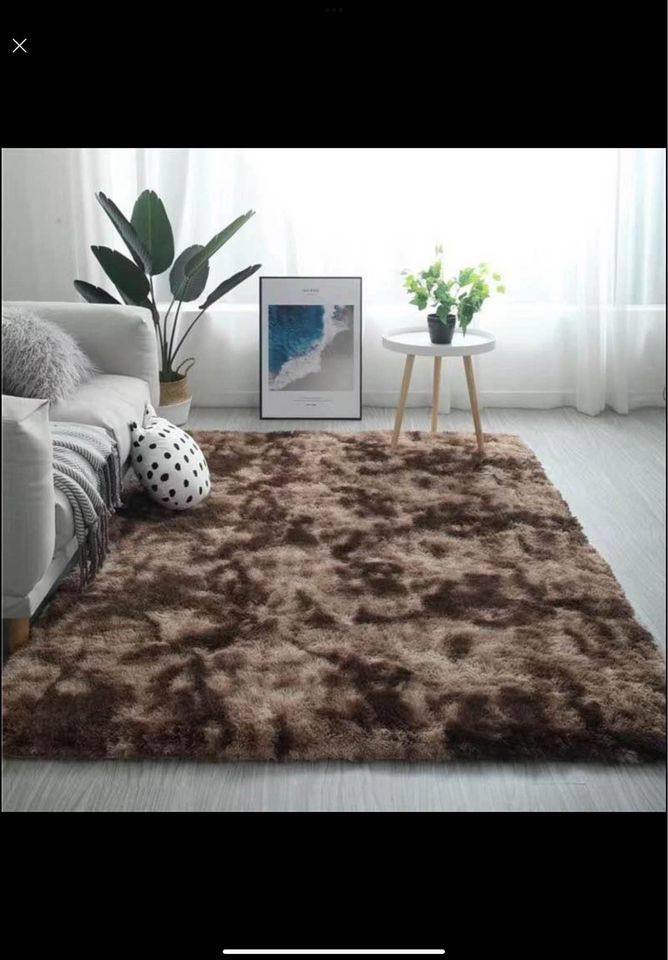 Shaggy Rug 200cm x 300cm - Brown