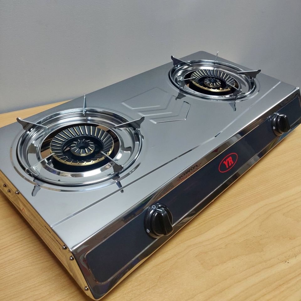 Stainless Steel 2 Wok Burner
