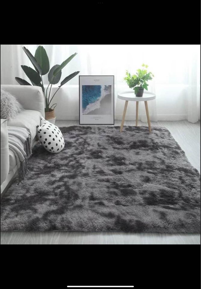 Shaggy Super Soft Rugs 160cm x 230cm - Black