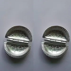 Aluminium Gujiya/Gujia Karanji Maker Karjikai Mould Cutter Sacha Machine, Dumpling Maker Kitchen Molds For Festivals
