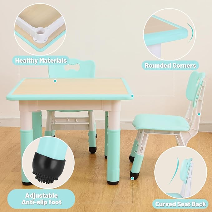Kids Table and 1 Chairs Set