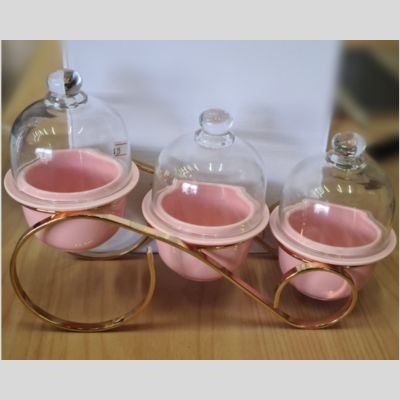 Snack Bowl 3 pcs Set Pink Type 2