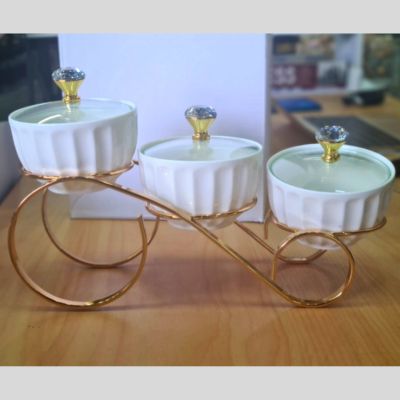 Snack Bowl 3 pcs Set White Type 1