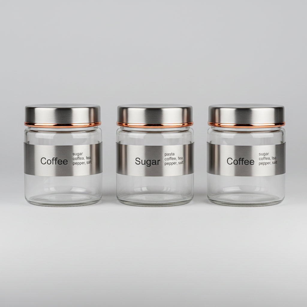 Condiments 3 Piece Set- Silver