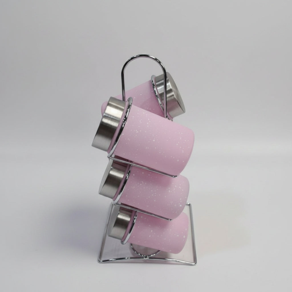 Condiments 6 Piece Set- Pink
