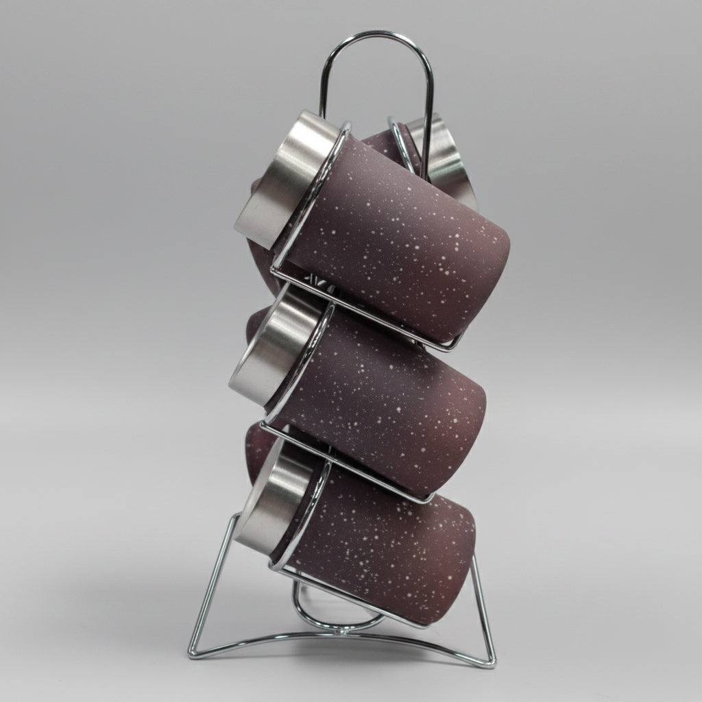 Condiments 6 Piece Set- Dark Brown