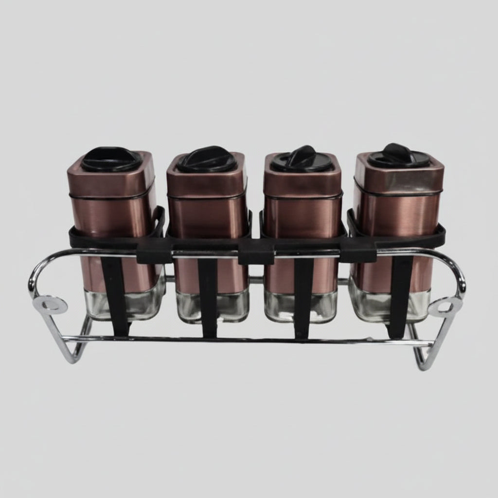 Condiments 4 Piece Set- Rose Gold