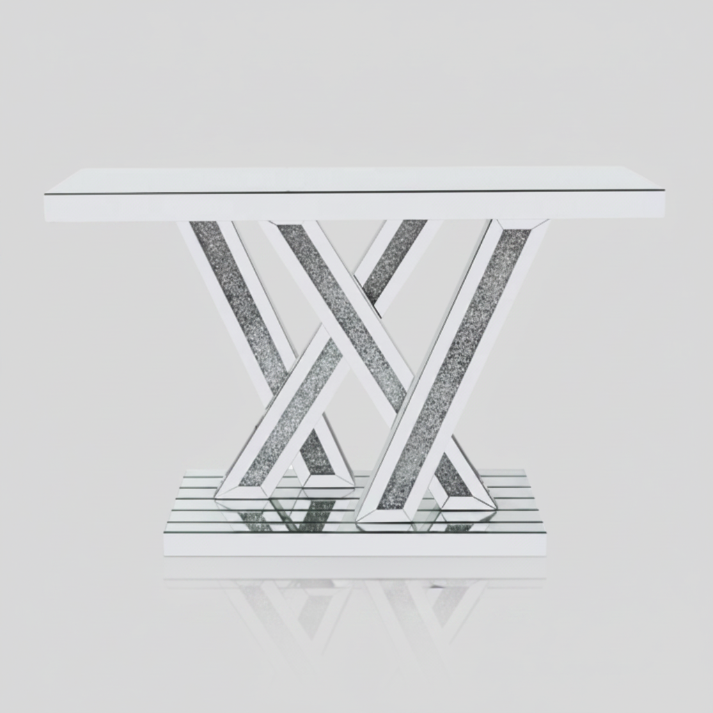 Theo Console Table Silver TZT001