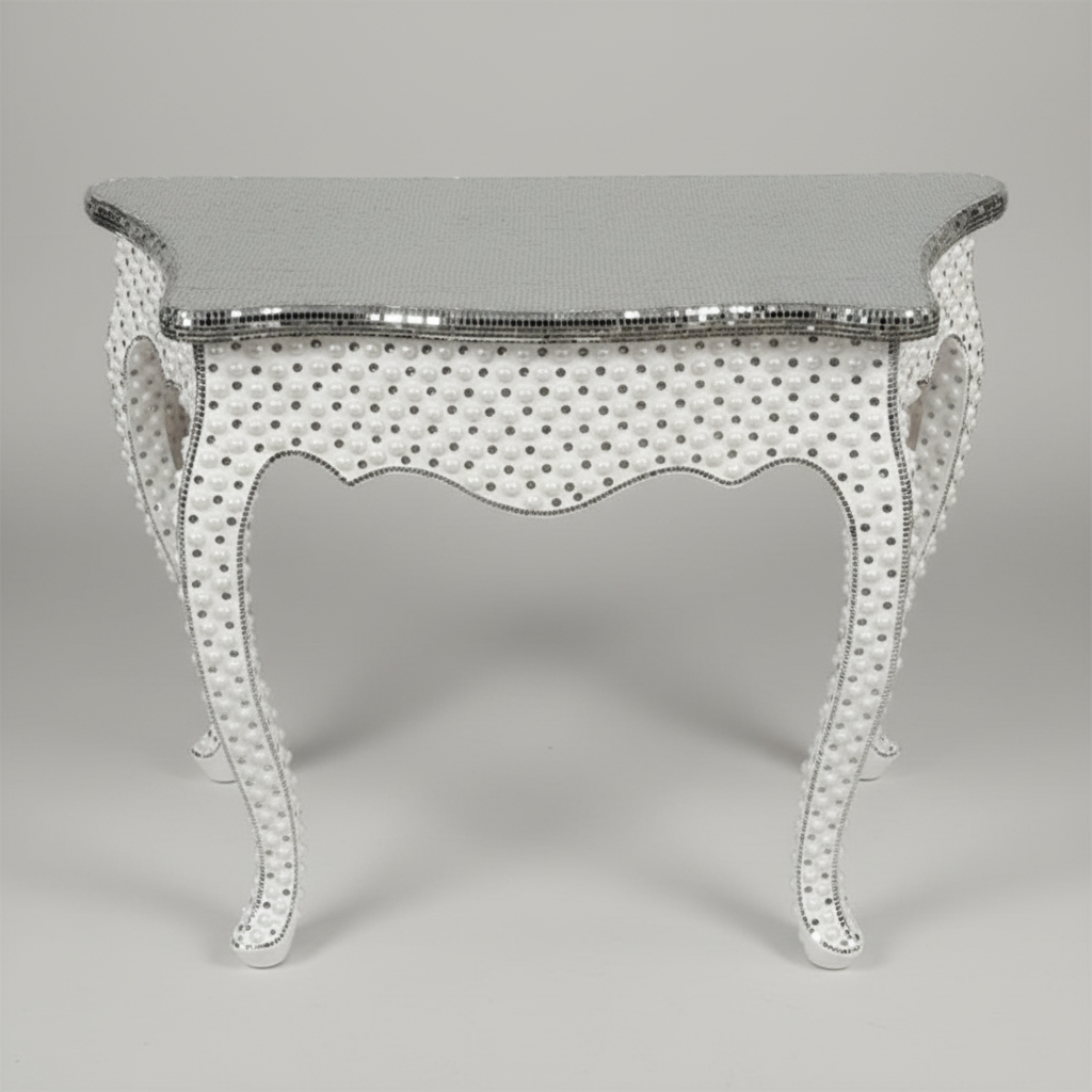 Pearl Table Large Silver