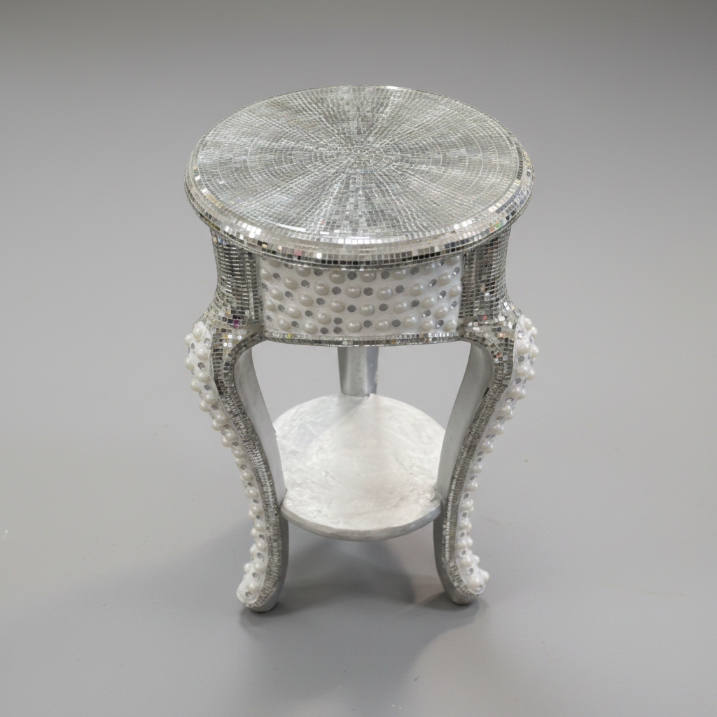 Round Mirror Finish Table Short