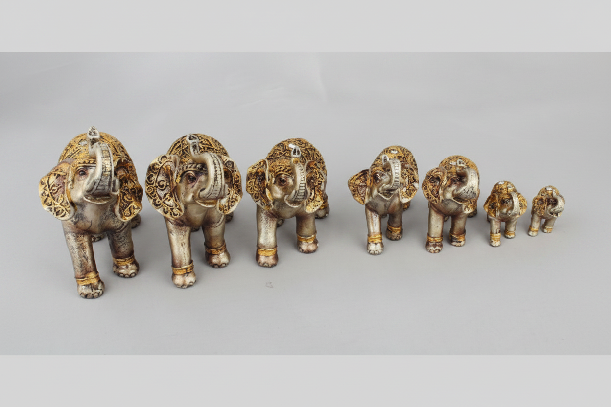 7 pc Elephant Set