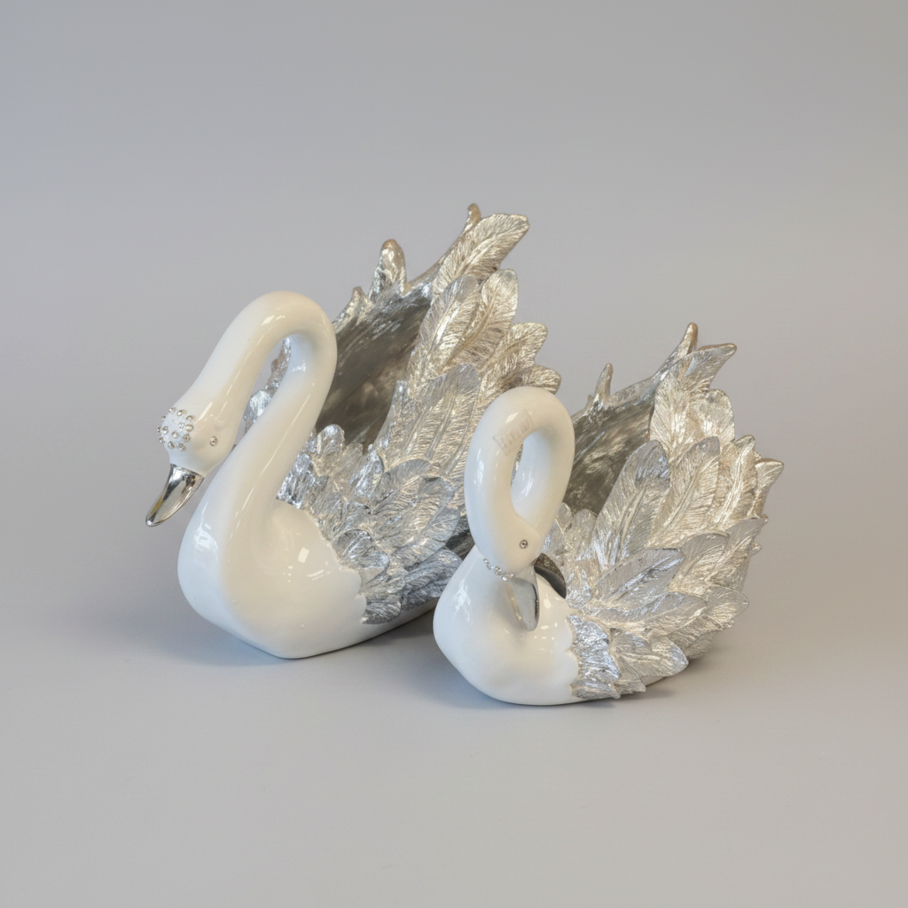 Small Swan Set Silver