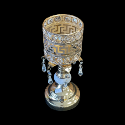 Buy 27cm Single Candle Holder Gold Finish for Your Living Room