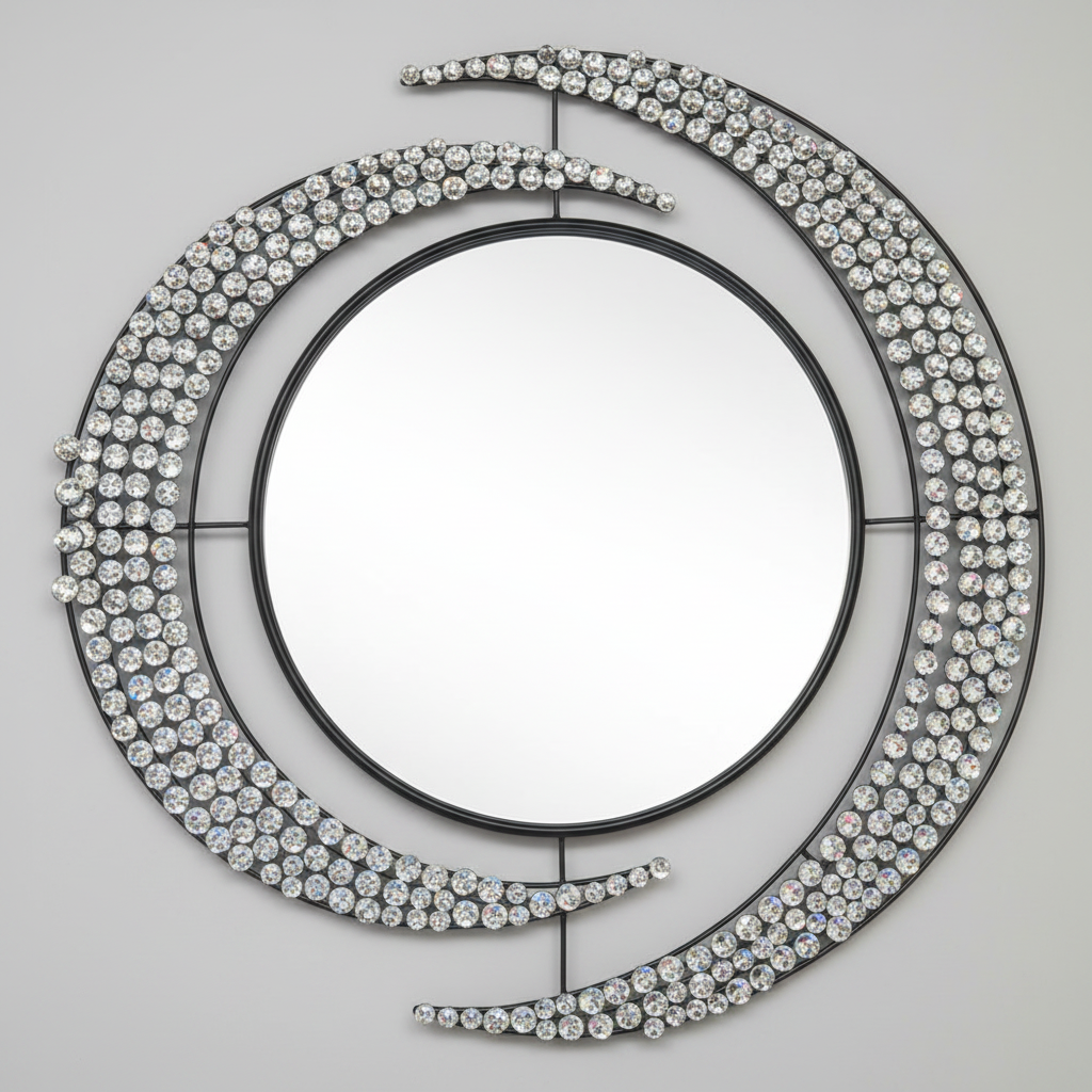 Wall Mirror Modern Moon Design 2