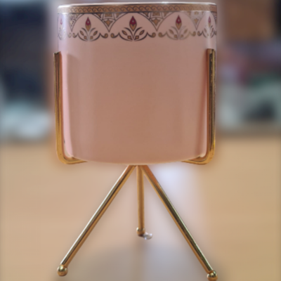 Cutlery Shelf Floral Pink Ceramic