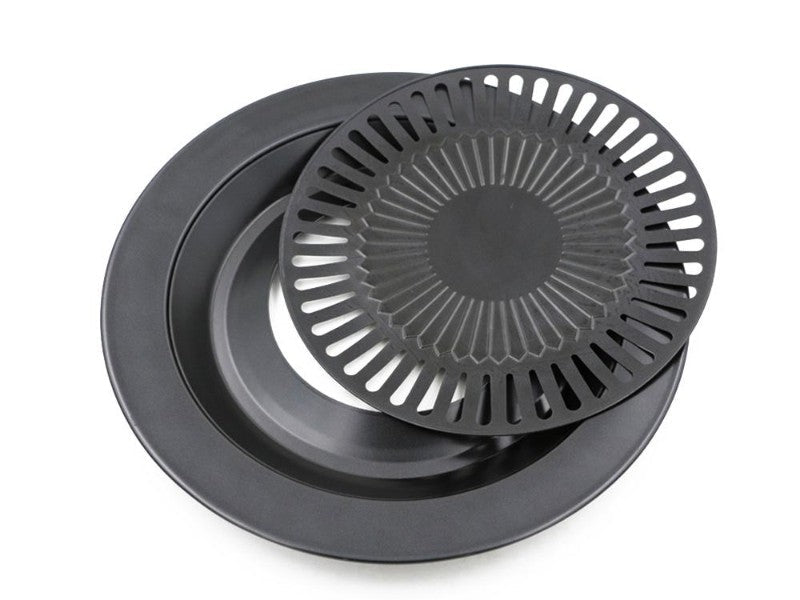 Portable Barbeque Plate - Round - Non Stick