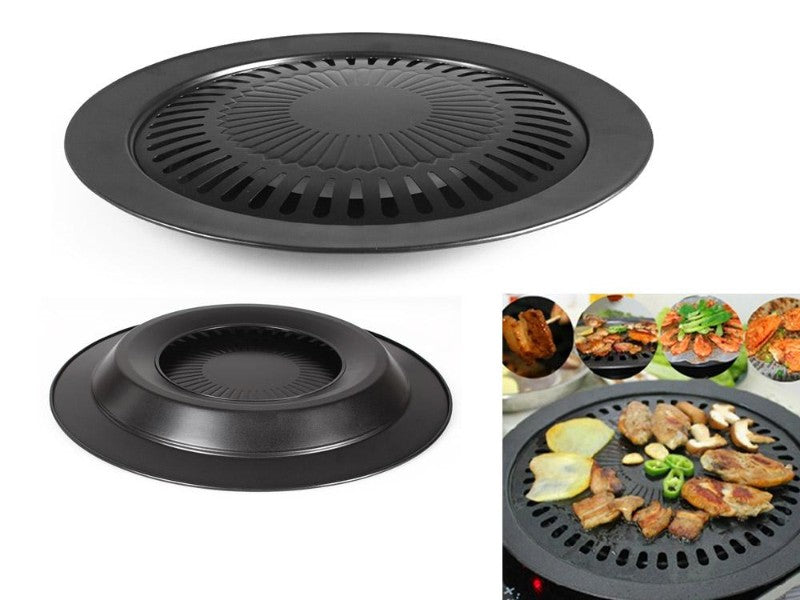 Portable Barbeque Plate - Round - Non Stick