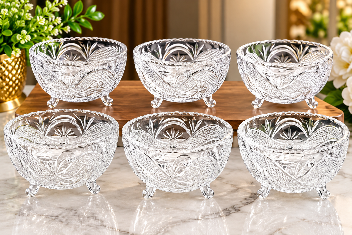6pcs Glass Food Bowl Set