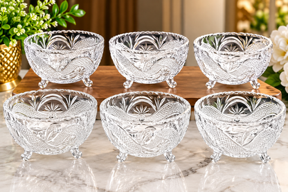 6pcs Glass Food Bowl Set