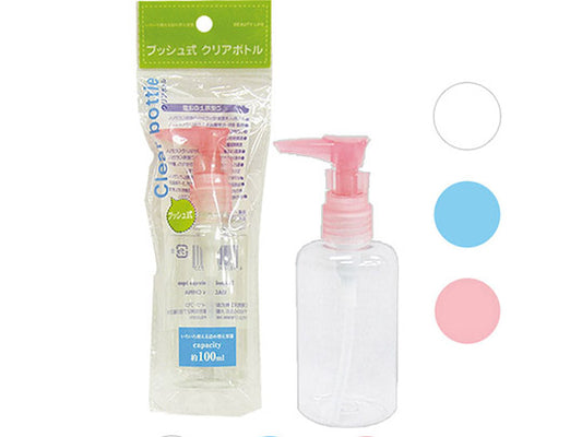 Plastic Push Clear Bottle