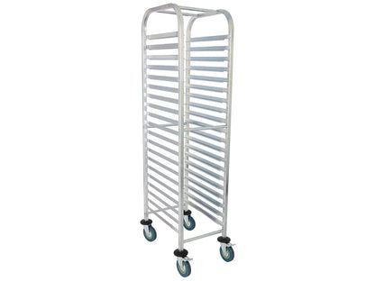 Mobile Bakers Rack 13" Tray x20 | 1.7m Tall + Wheels | Commercial Bakery Racks