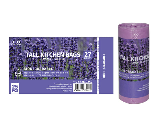Max Choice Scented Kitchen Tidy Bag 27L 510x650mm x25’s