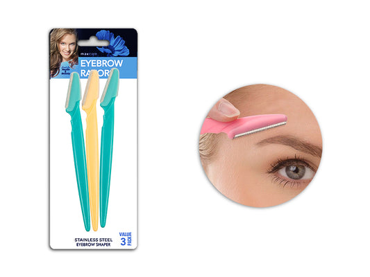Maxcare Eyebrow Hair Razors 3’s – 040414